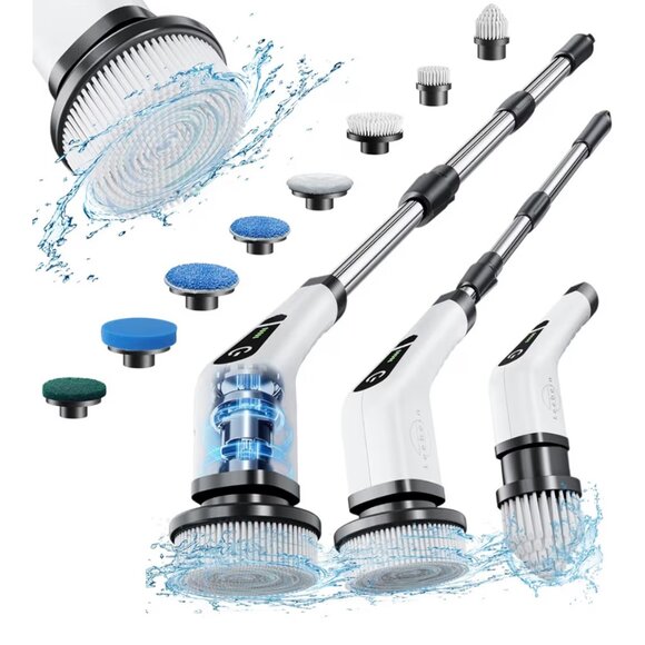 8 in 1 Brush Set NEW in Box ANS-8051A Electric Cleaning Brush - Picture 1 of 5